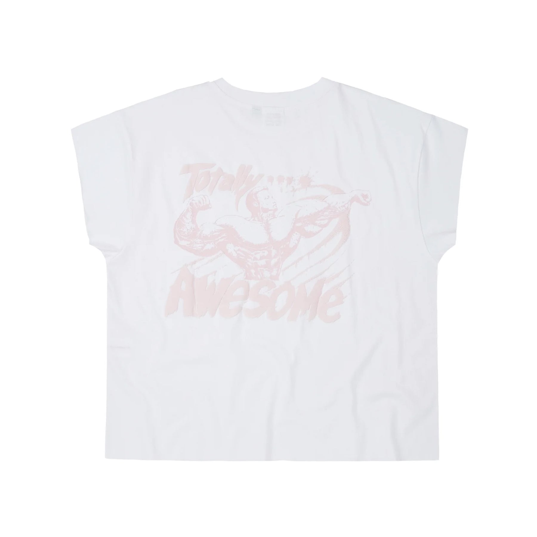 Y,IWO / “Totally Awesome” Cap Sleeve WHITE