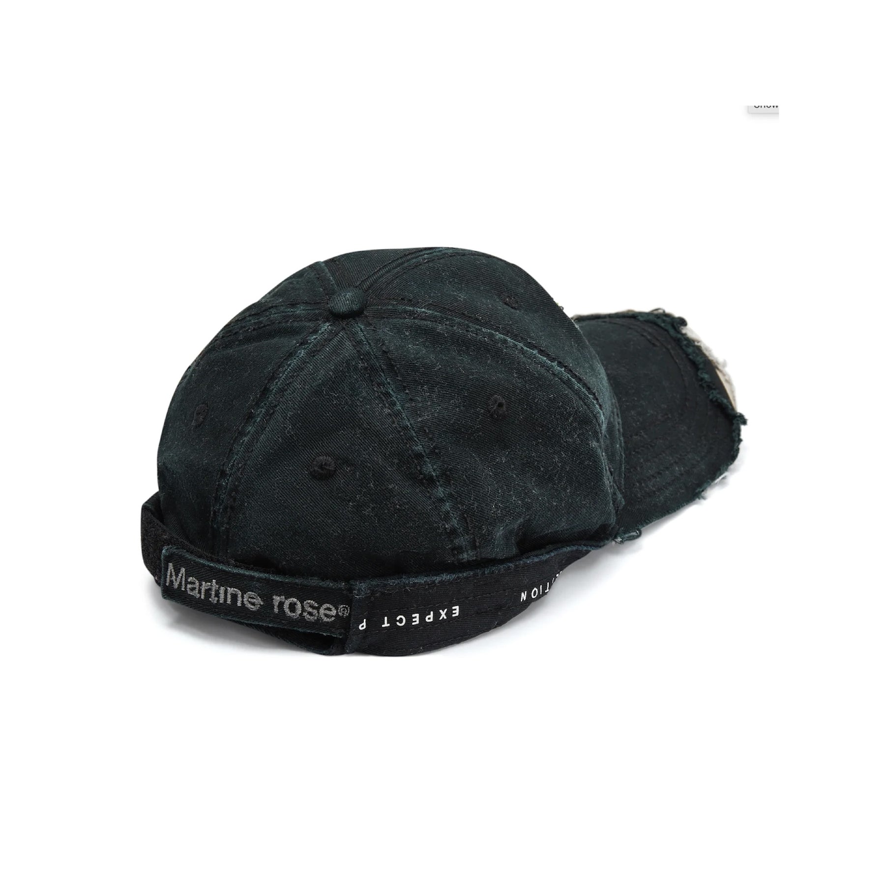 Martine Rose / ROLL BACK CAP BLACK