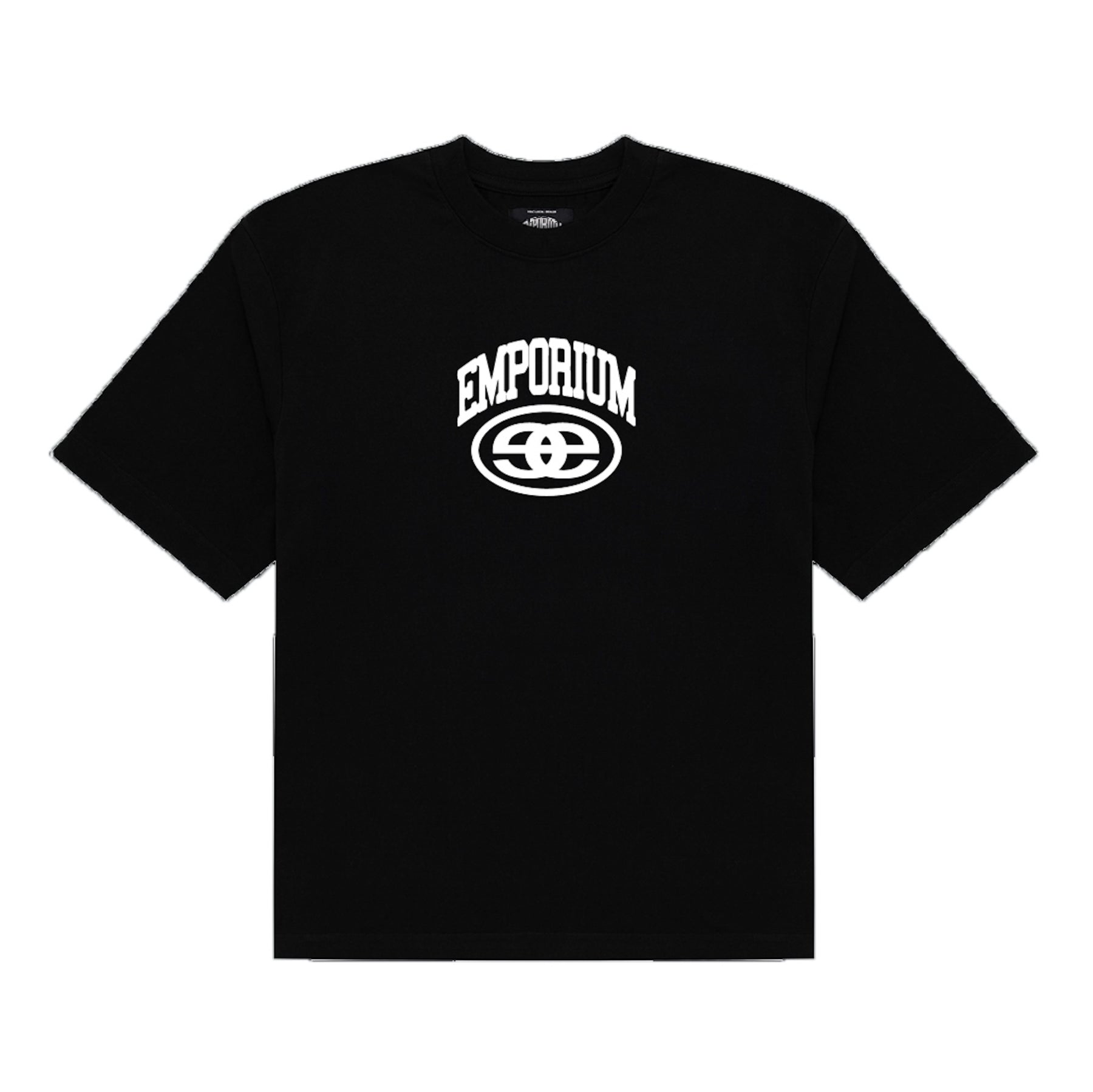 <span style="color: #f50b0b;">Last One</span> EMPORIUM / STAMP LOGO T SHIRT BLACK