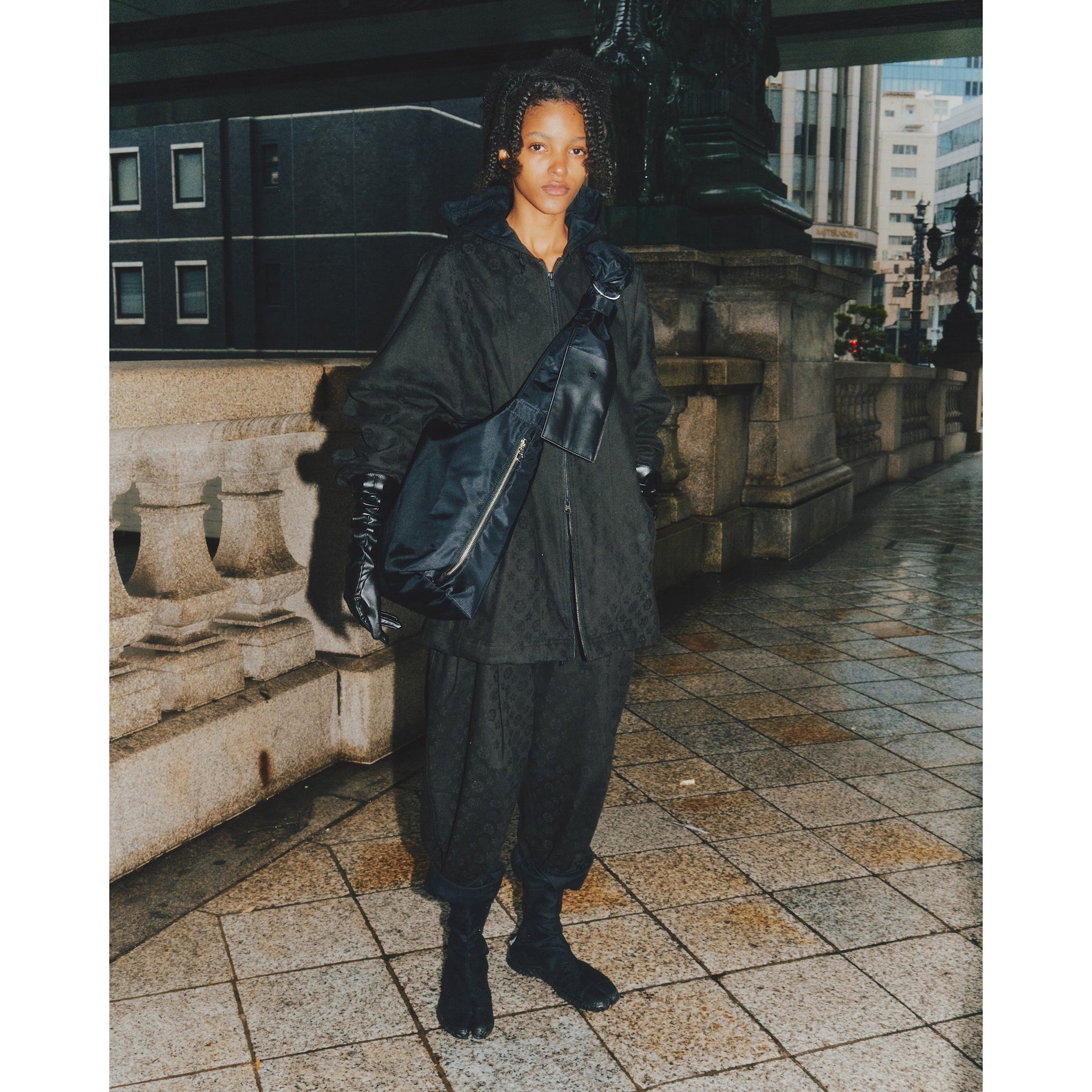 yorozu / TASUKI SHOULDER FF BLACK