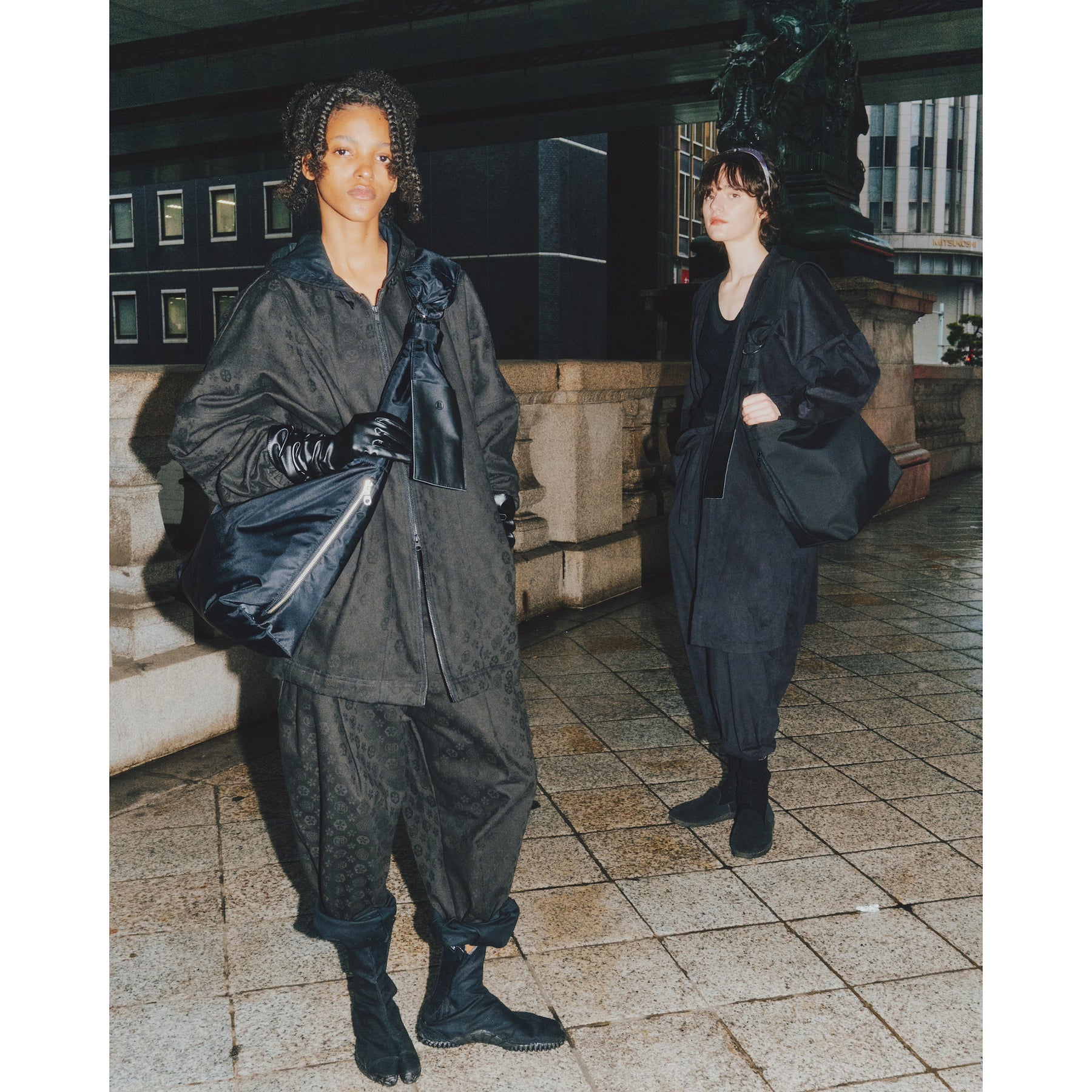 yorozu / TASUKI SHOULDER FF BLACK