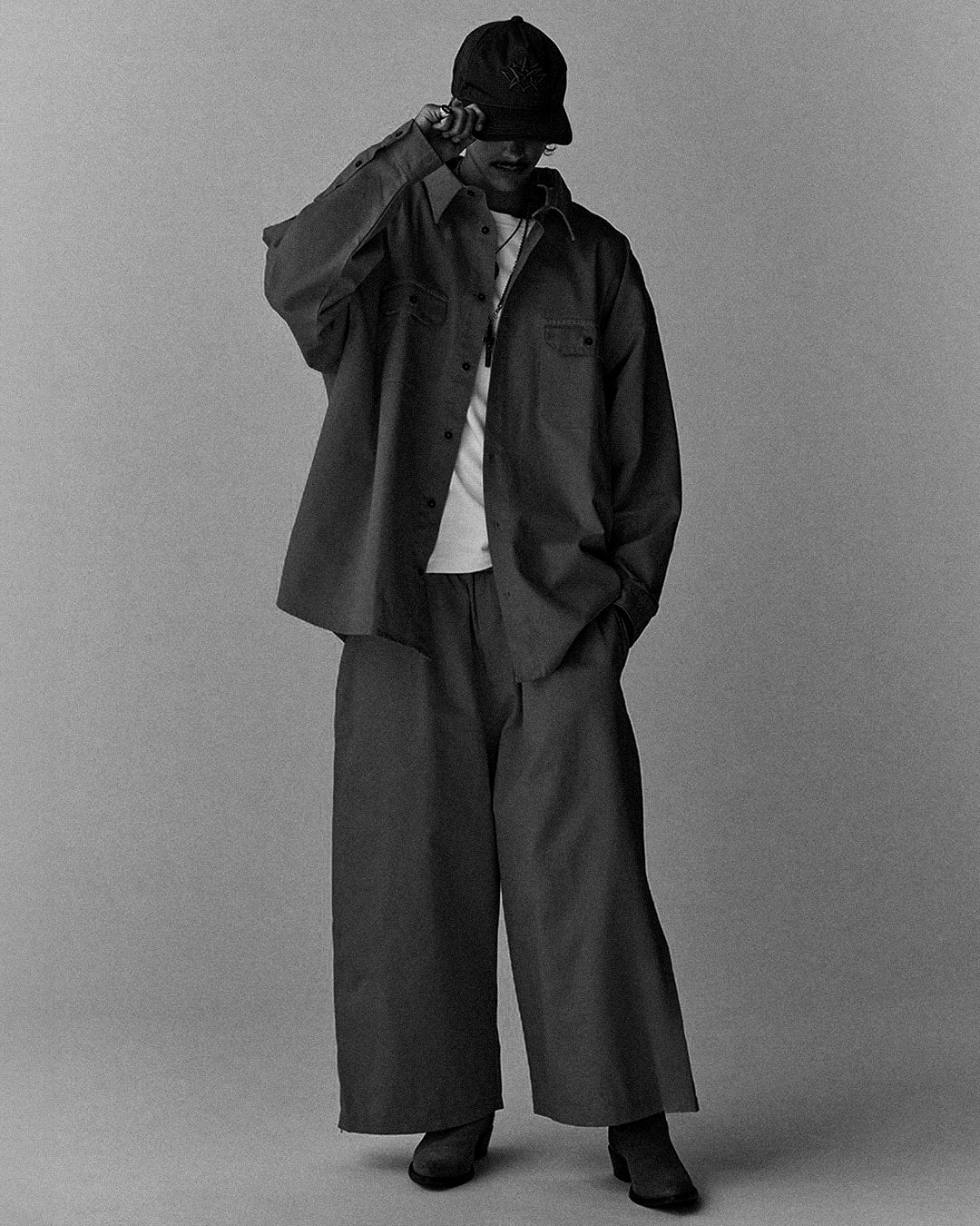 THE MAGUEY / DRILL RIGIDO PANTS BLACK