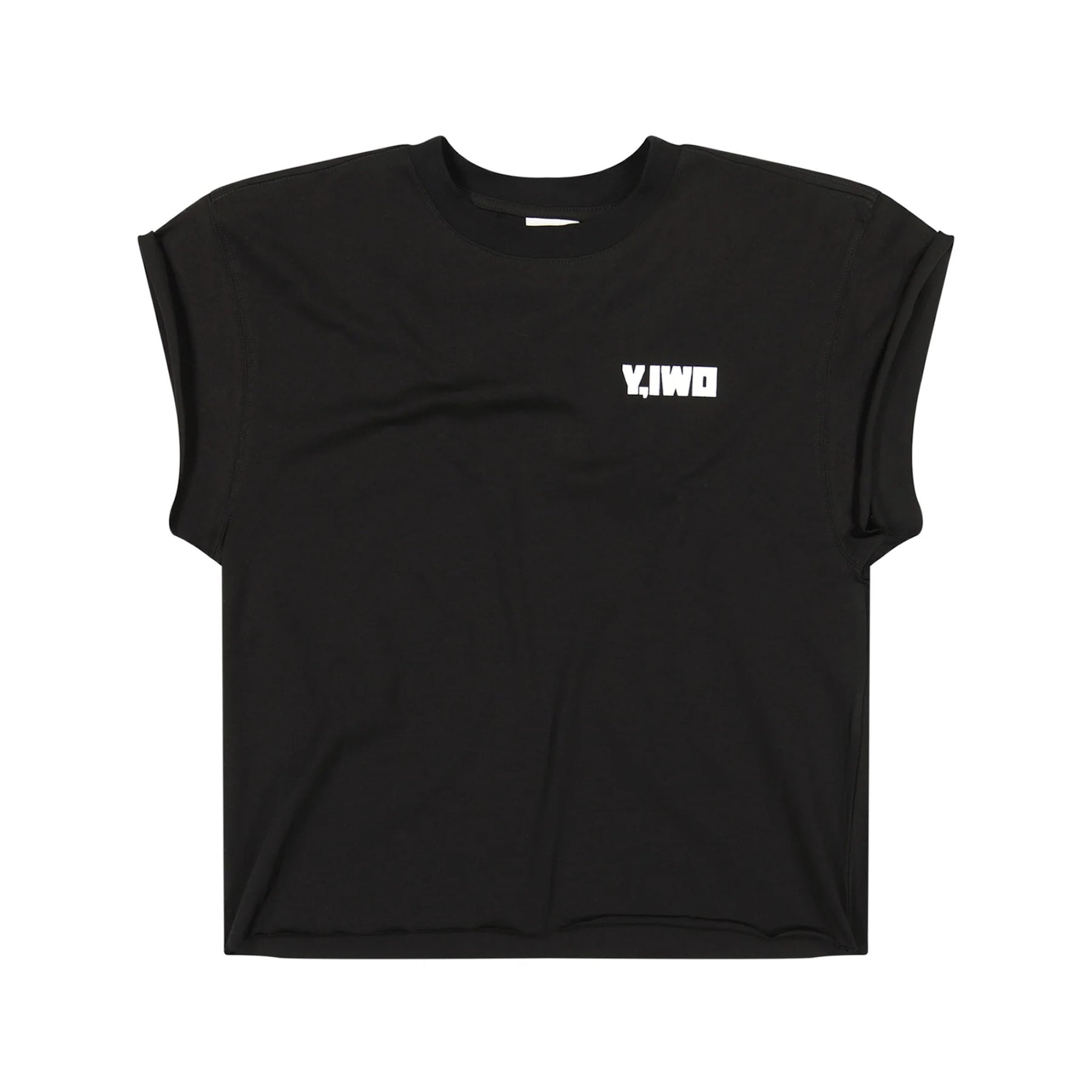 Y,IWO / Hardwear Cropped Cap Sleeve Tee BLACK