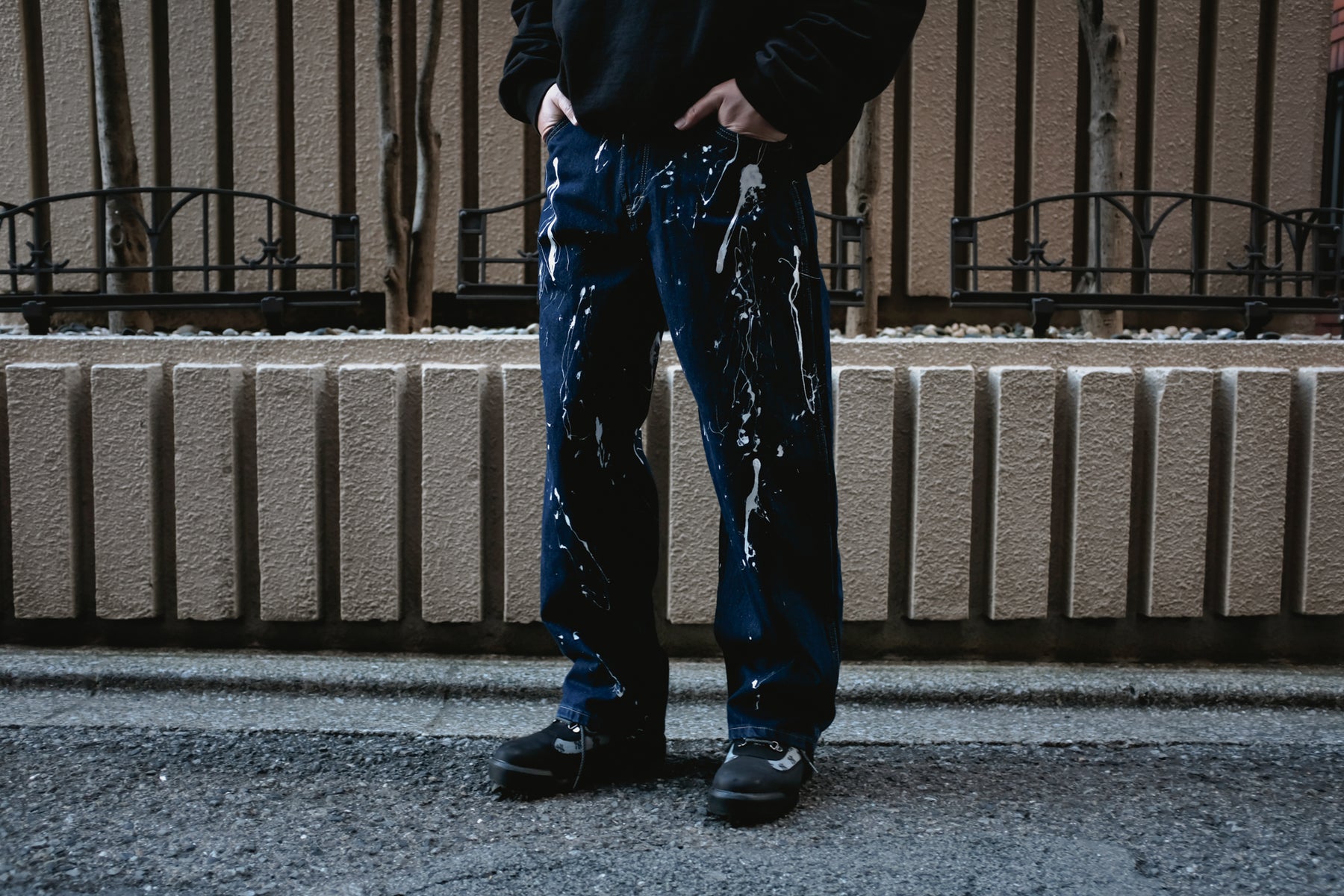 <span style="color: #f50b0b;">Last One</span> CUEVAS UNIFORM / SPLATTER DENIM