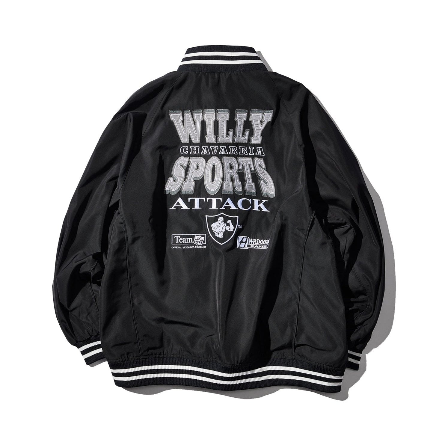 WILLY CHAVARRIA / STADIUM JACKET RECYCTEX BLACK