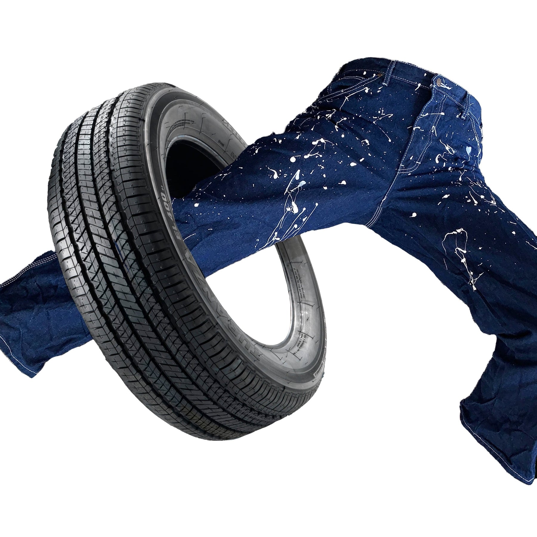 <span style="color: #f50b0b;">Last One</span> CUEVAS UNIFORM / SPLATTER DENIM