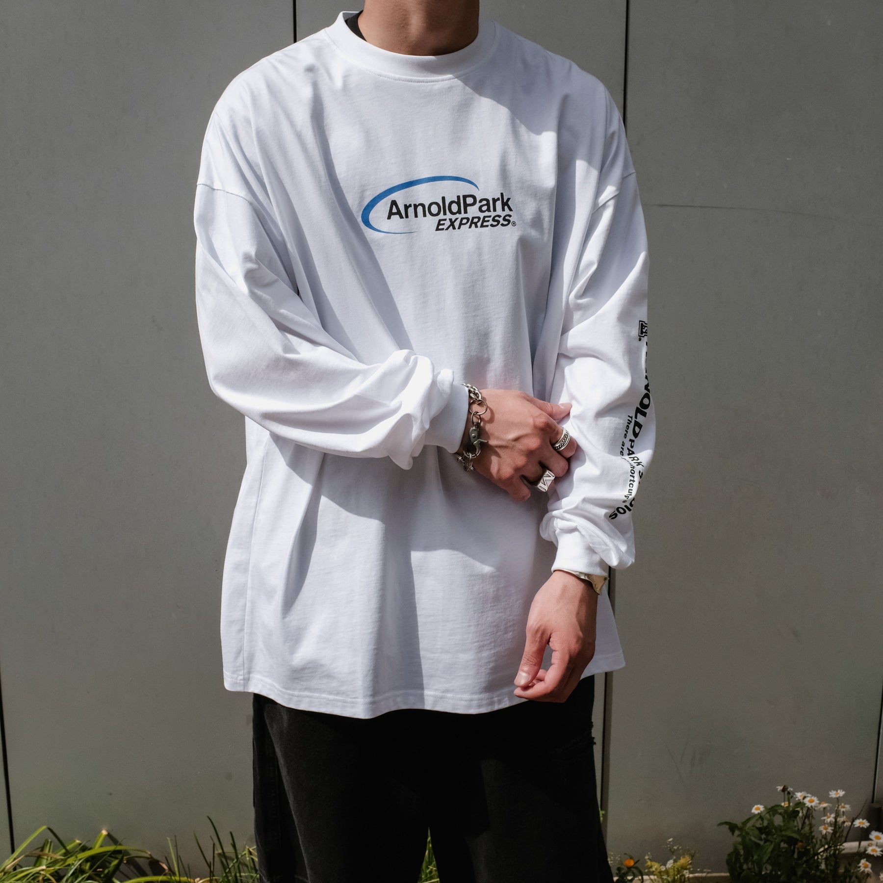 ARNOLD PARK STUDIOS / EXPRESS LOGO LS T WHITE