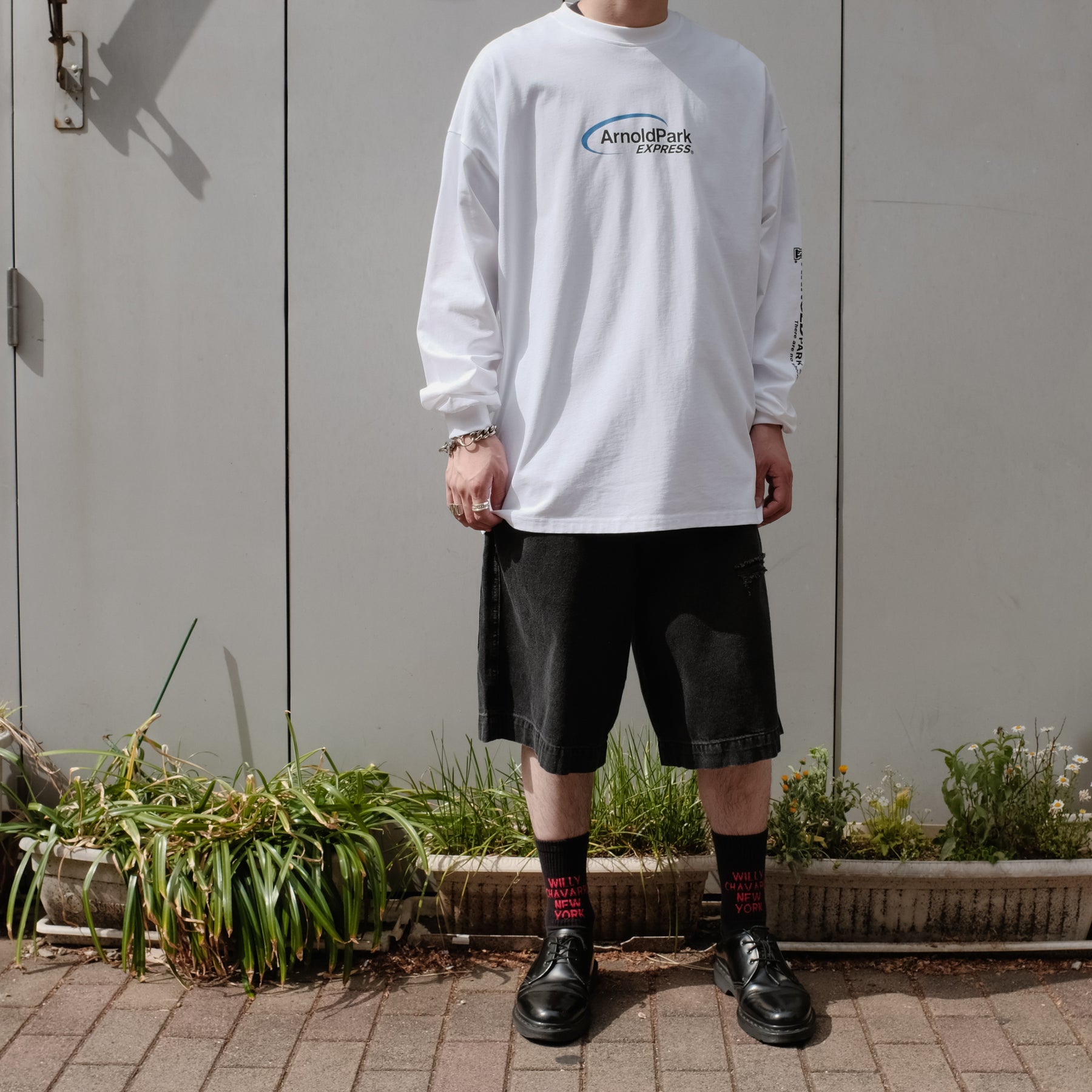 ARNOLD PARK STUDIOS / EXPRESS LOGO LS T WHITE