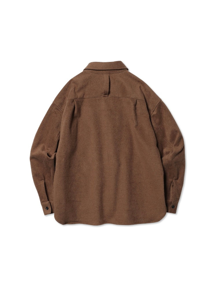 <span style="color: #f50b0b;">Last One</span> ROTOL / SNAP BUTTON SHIRT MELTON CARAMEL