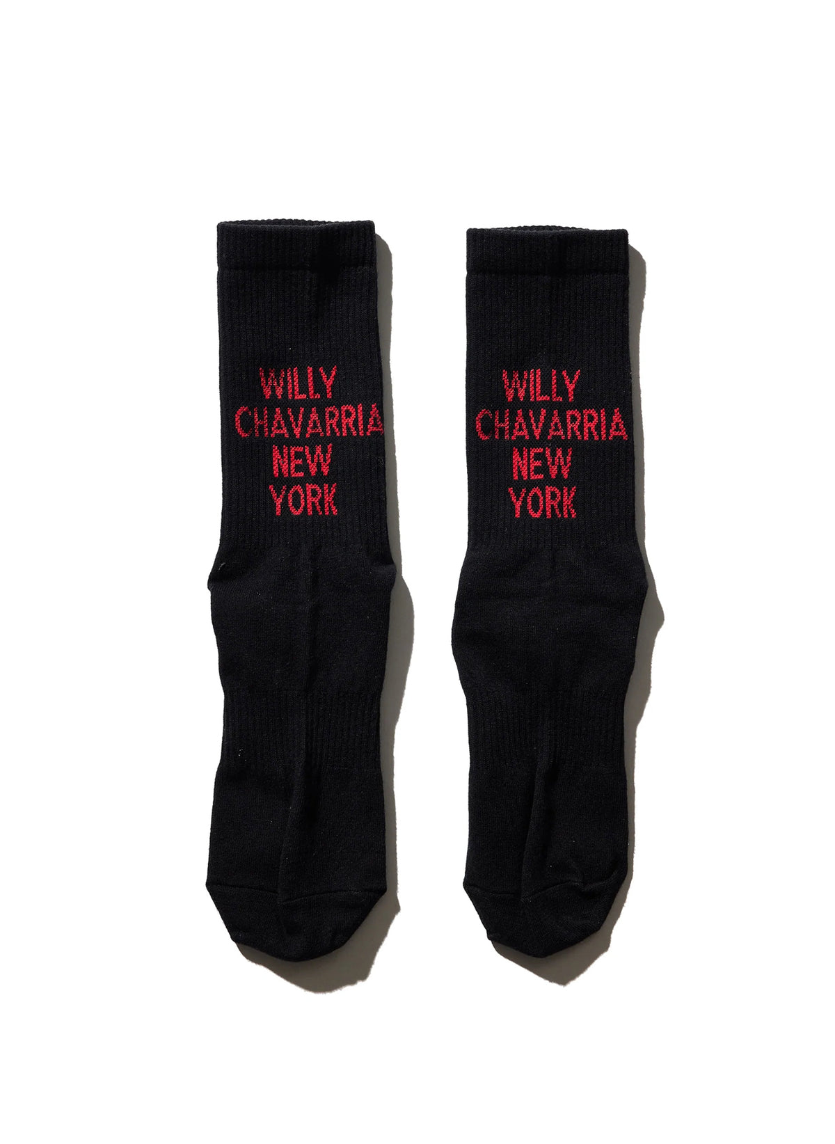 WILLY CHAVARRIA / WILLY SOCKS BLACK × TRUE RED
