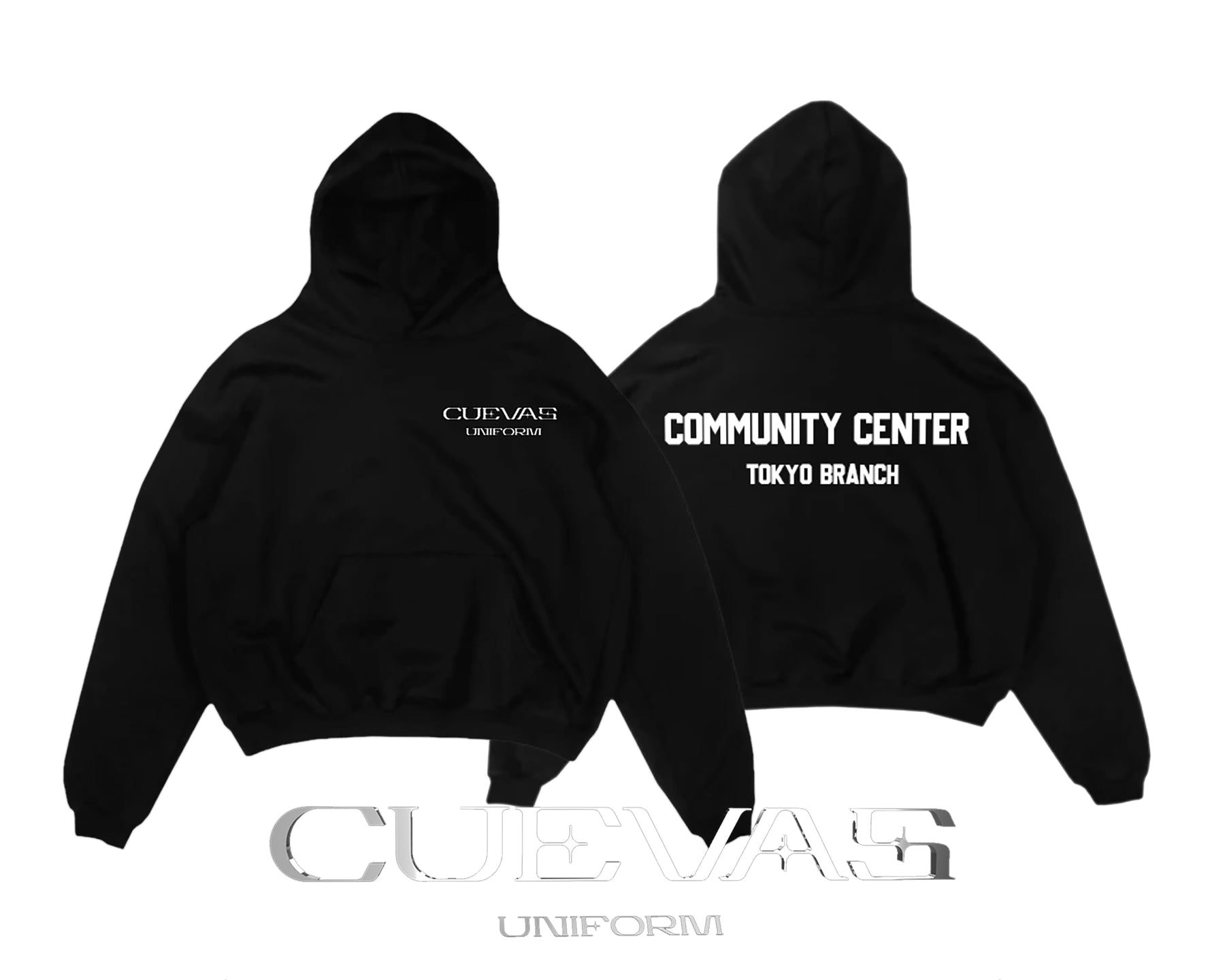 <span style="color: #f50b0b;">Last One</span> 【RESTOCK】CUEVAS UNIFORM / COMMUNITY CENTER TOKYO BRANCH HOODIE