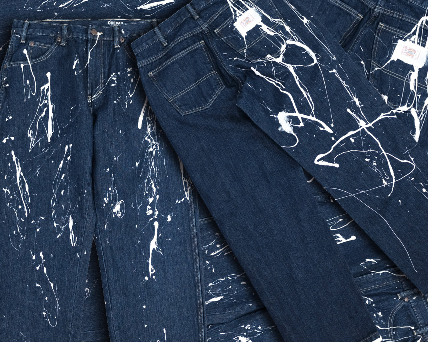 <span style="color: #f50b0b;">Last One</span> CUEVAS UNIFORM / SPLATTER DENIM