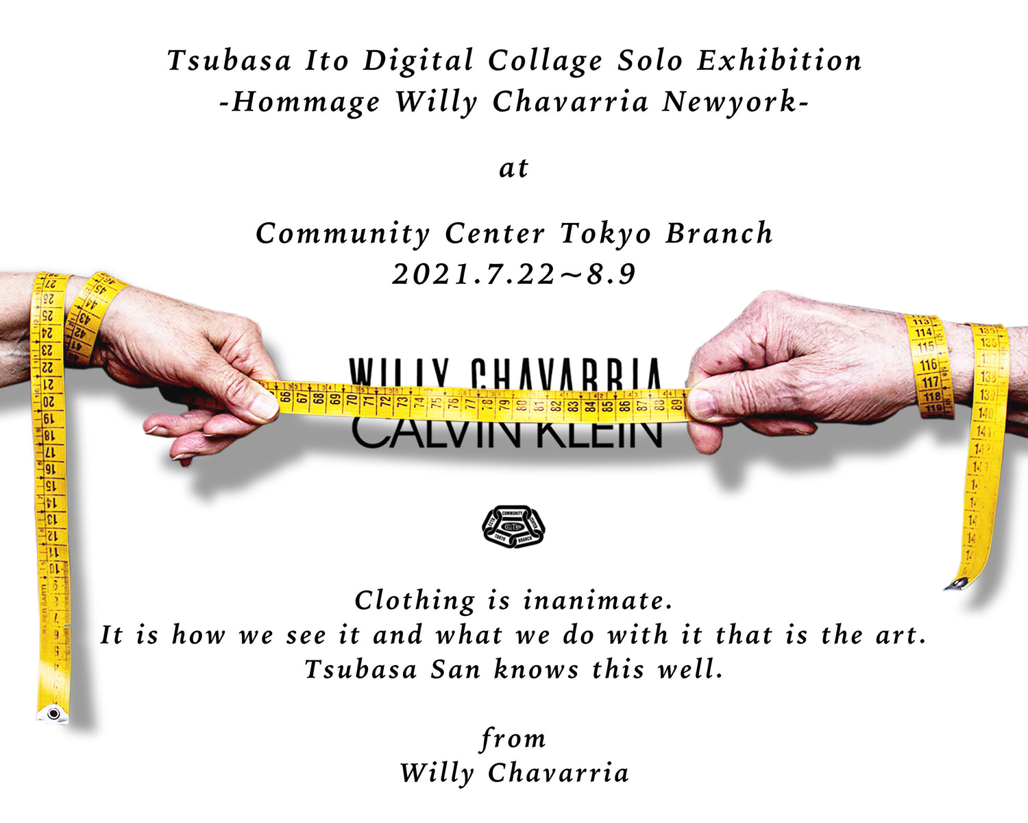Tsubasa Ito Digital collage solo exhibition Hommage Willy Chavarria Newyork