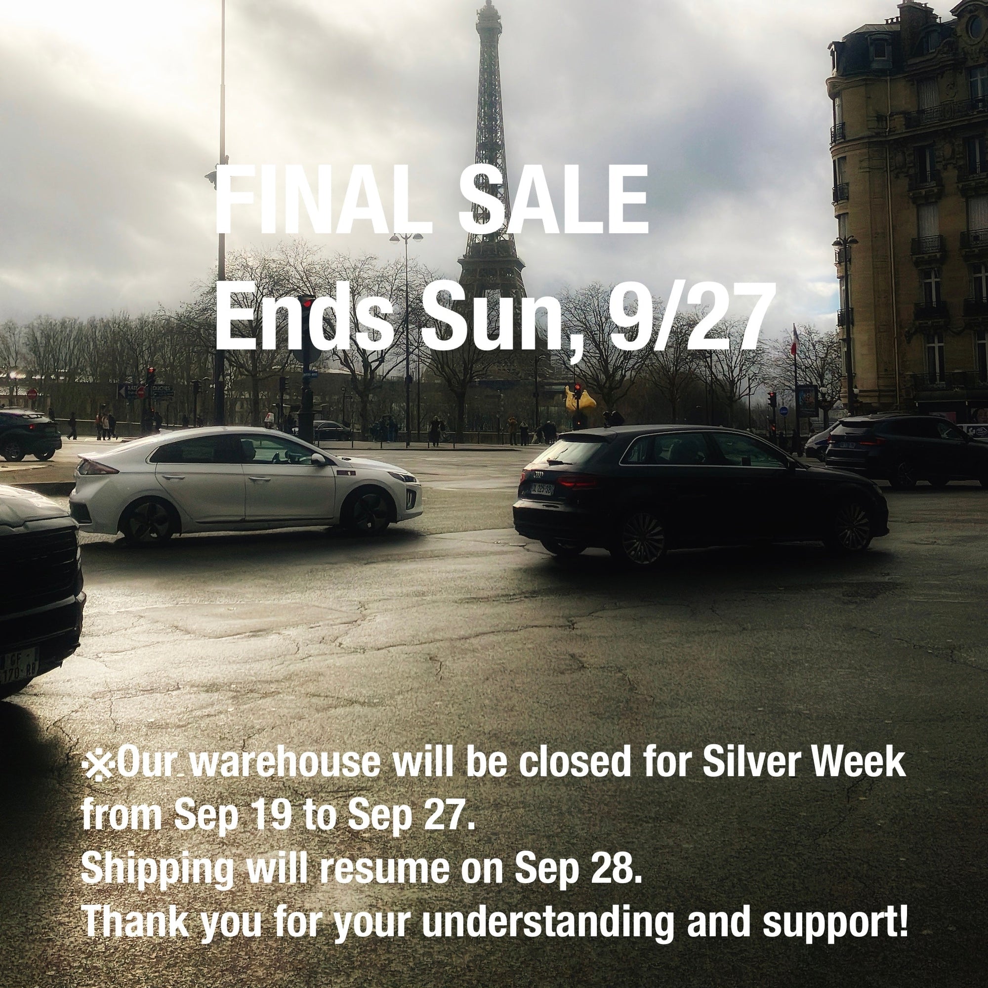FINAL SALE Ends Sun ,9/27