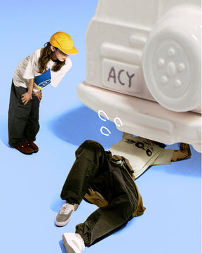 Acy / NEW BASIC REFLECT 5PANEL CAP YELLOW