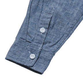 <span style="color: #f50b0b;">Last One</span> SOWBOW / J FLAP POCKET WORK SHIRT CHAMBRAY INDIGO