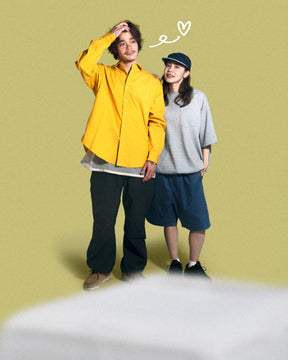 <span style="color: #f50b0b;">Last One</span> Acy / NEW BASIC SNAP SHIRTS YELLOW