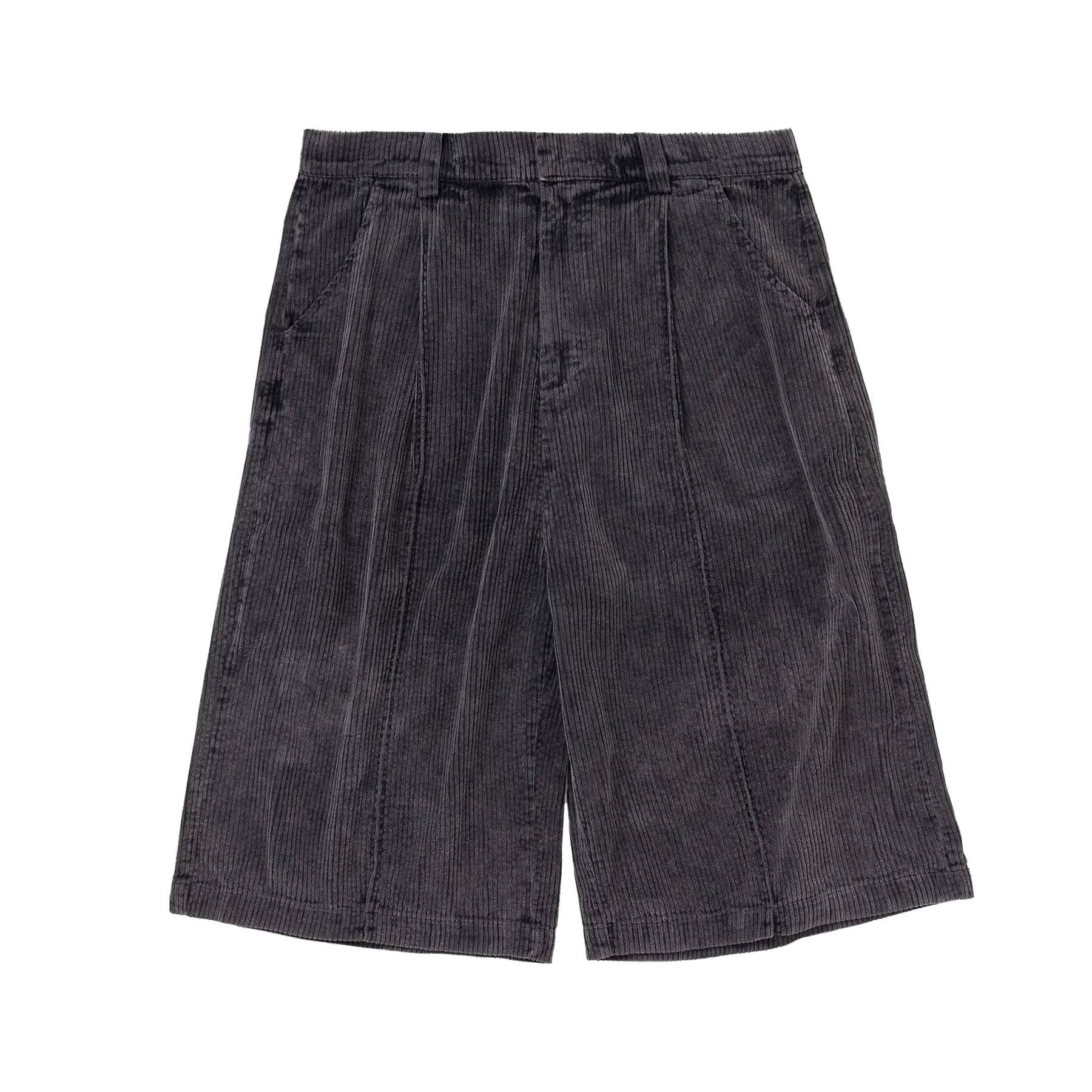 BONKNOW FREAKS / Faded Corduroy BIG Shorts Charcoal