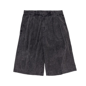 BONKNOW FREAKS / Faded Corduroy BIG Shorts Charcoal