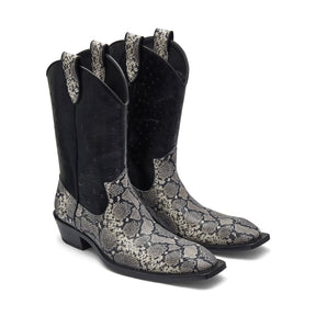 <span style="color: #f50b0b;">Last One</span> Martine Rose / COWBOY BOOT GREY-BLACK