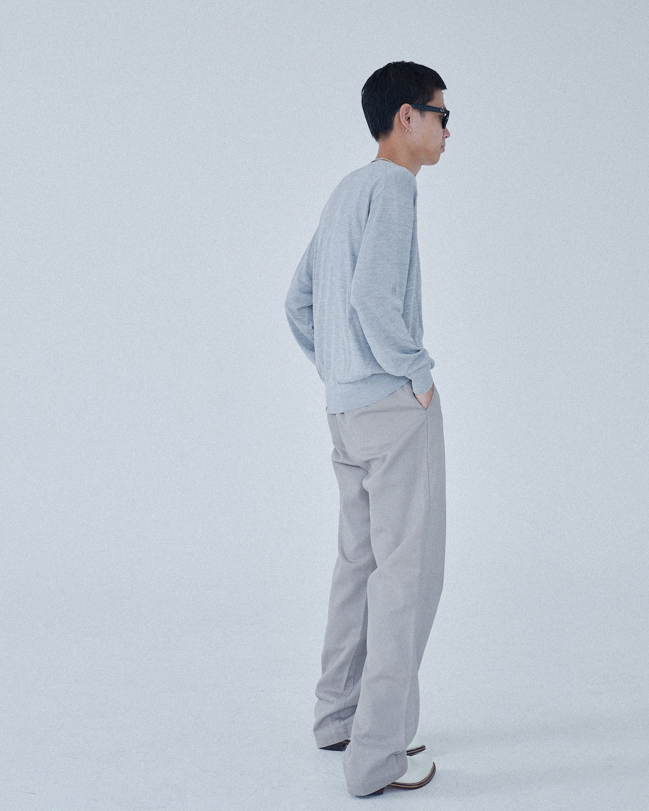 <span style="color: #f50b0b;">Last One</span> MEIAS / SILK HENLEY NECK PO T.GRAY
