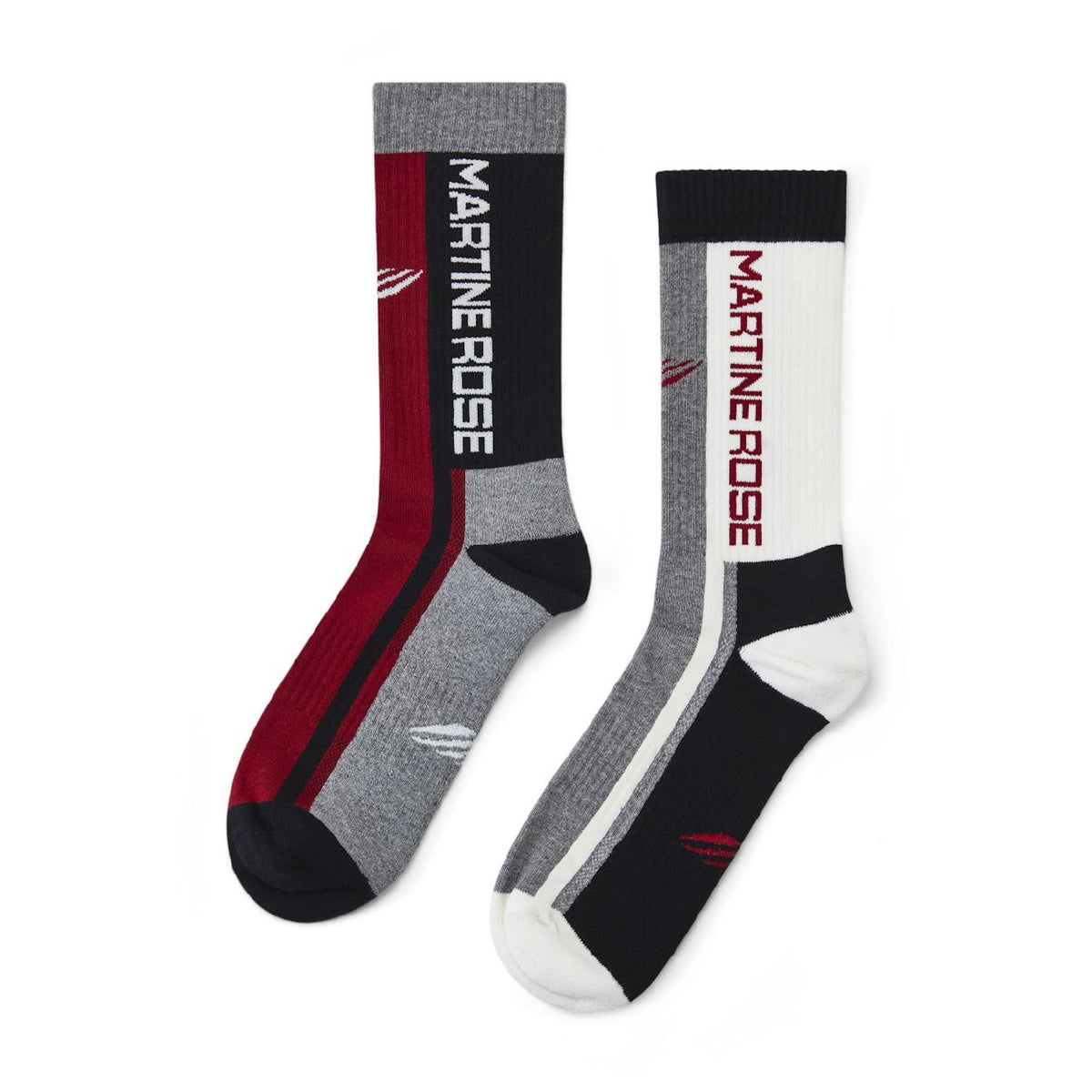 Martine Rose / SPORTS SOCK MULTIPACK MULTICOLOUR BURGUNDY-CREAM