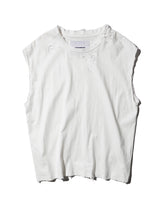 【EXCLUSIVE】TEPPEI FURUYAMA / NO SLEEVE T-SHIRT WHITE