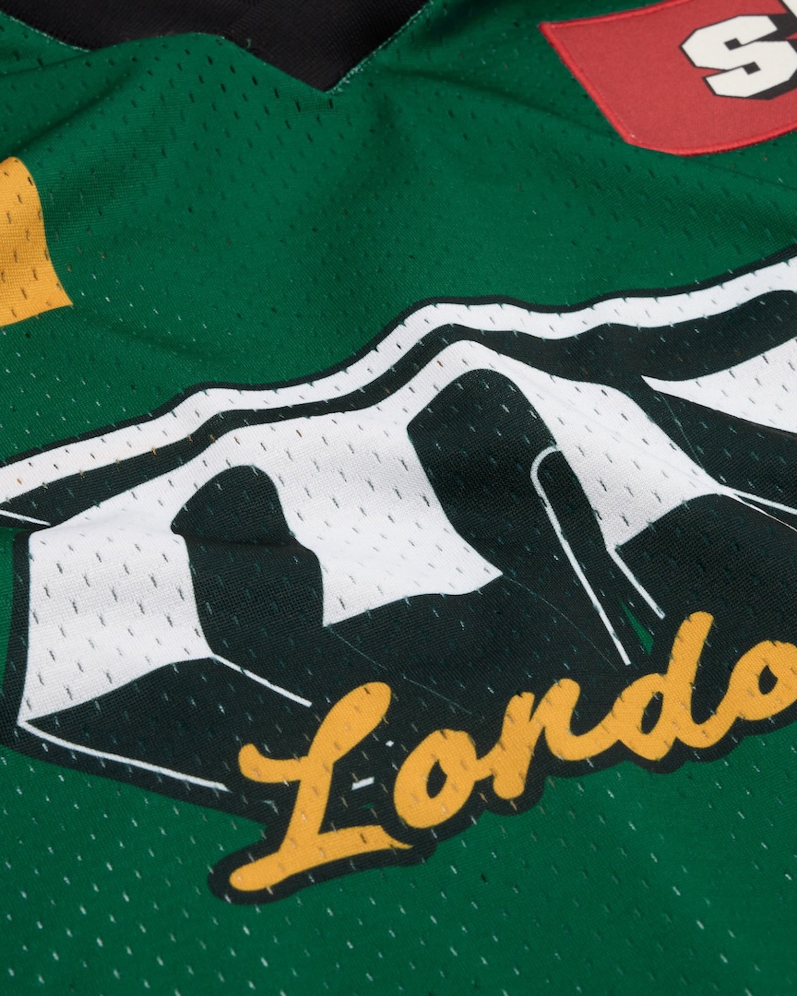 Martine Rose / OVERSIZED HOCKEY TOP GREEN BLACK