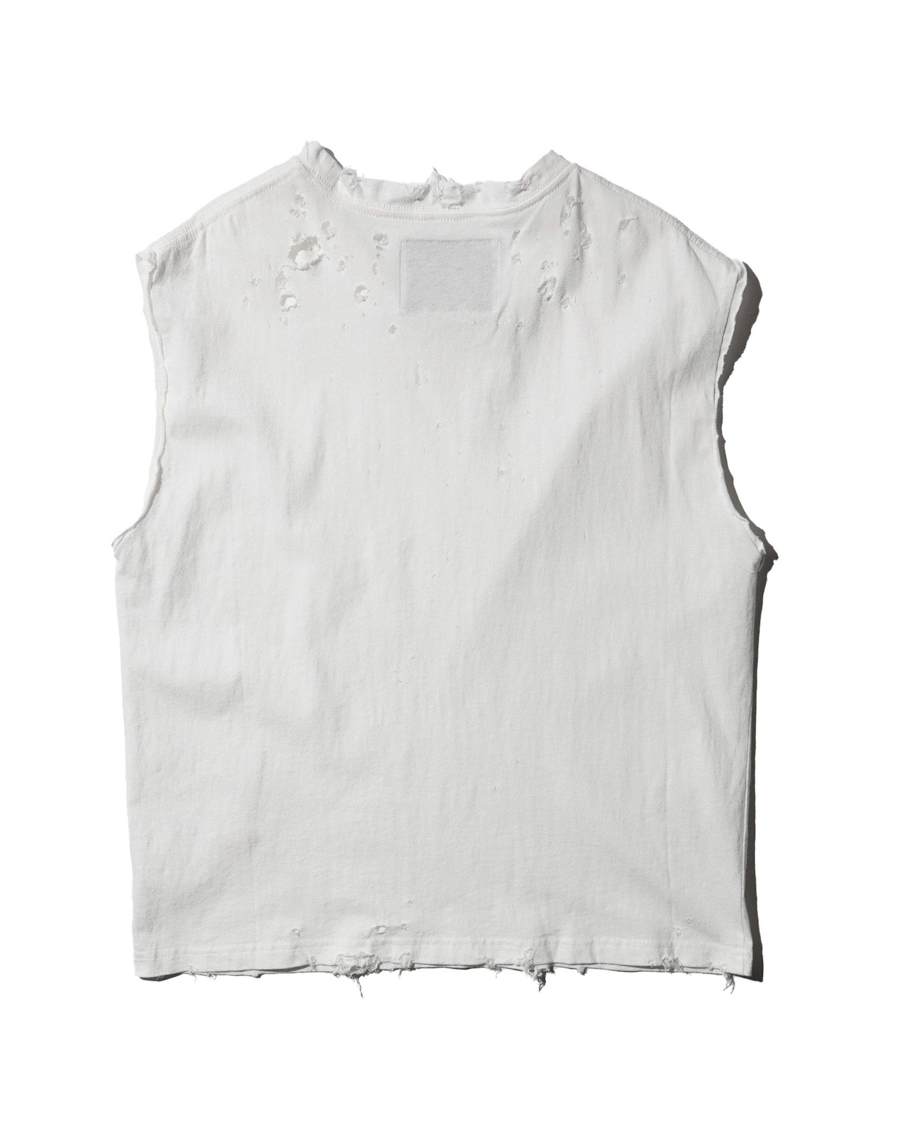 【EXCLUSIVE】TEPPEI FURUYAMA / NO SLEEVE T-SHIRT WHITE
