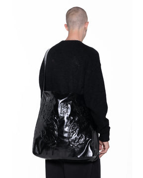 1313 SELAH / ROSE ECO-LEATHER TOTE BAG BLACK