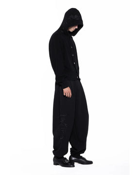 【Pre-Order】1313 SELAH / RAGLAN HOOD CARDIGAN BLACK