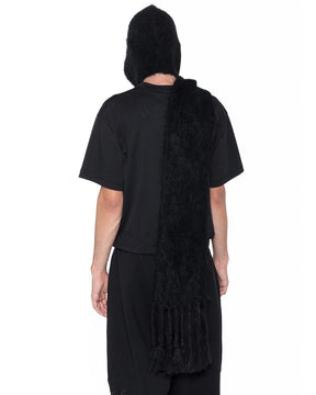 1313 SELAH / ALPACA HOOD SCARF BLACK