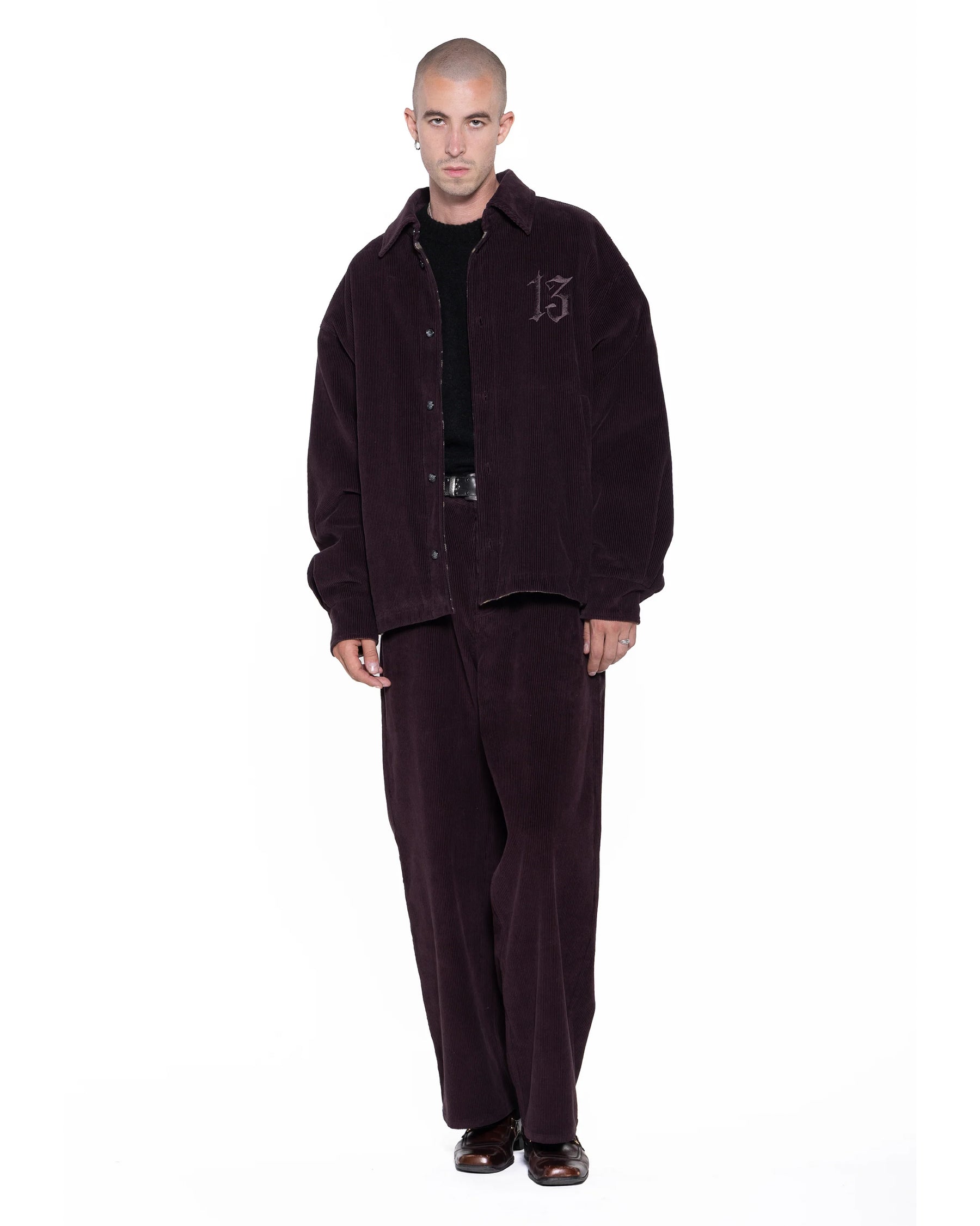 1313 SELAH / LUCIFER CORDUROY REVERSIBLE JACKET BURGUNDY