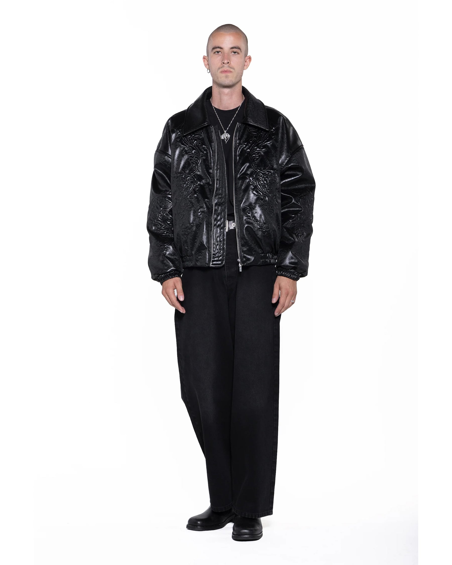 <span style="color: #f50b0b;">Last One</span> 【Pre-Order】1313 SELAH / VALPO ROSE ECO LEATHER JACKET BLACK