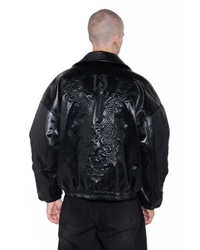 <span style="color: #f50b0b;">Last One</span> 【Pre-Order】1313 SELAH / VALPO ROSE ECO LEATHER JACKET BLACK