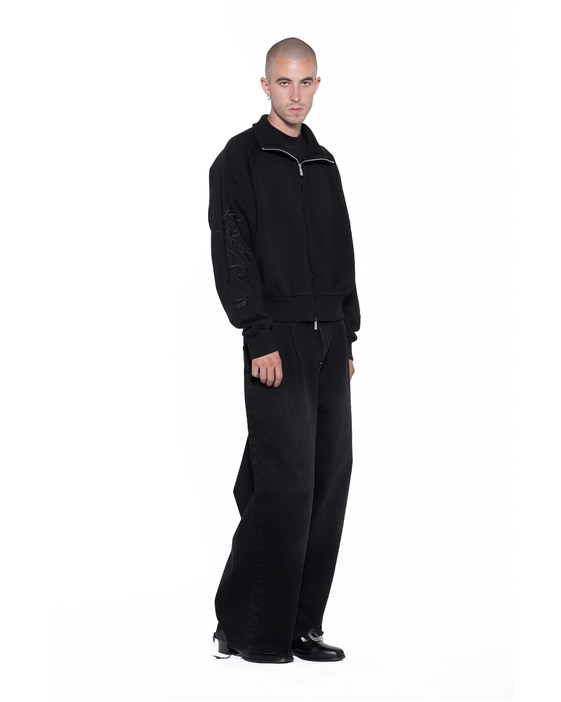 【Pre-Order】1313 SELAH / ROSE ZIP SWEAT BLACK