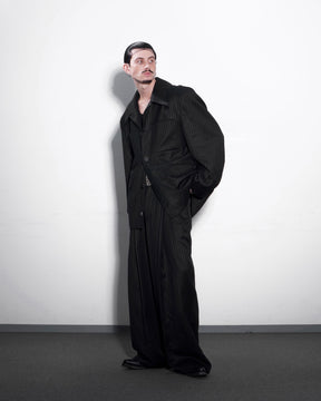 1313 SELAH / MYKLO SUIT PANT BLACK “TONAL PINSTRIPE”