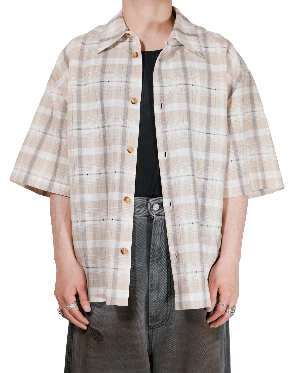 1313_SELAH_MANO_SHORTSLEEVE_SHIRT_BEIGE_CHECK_2