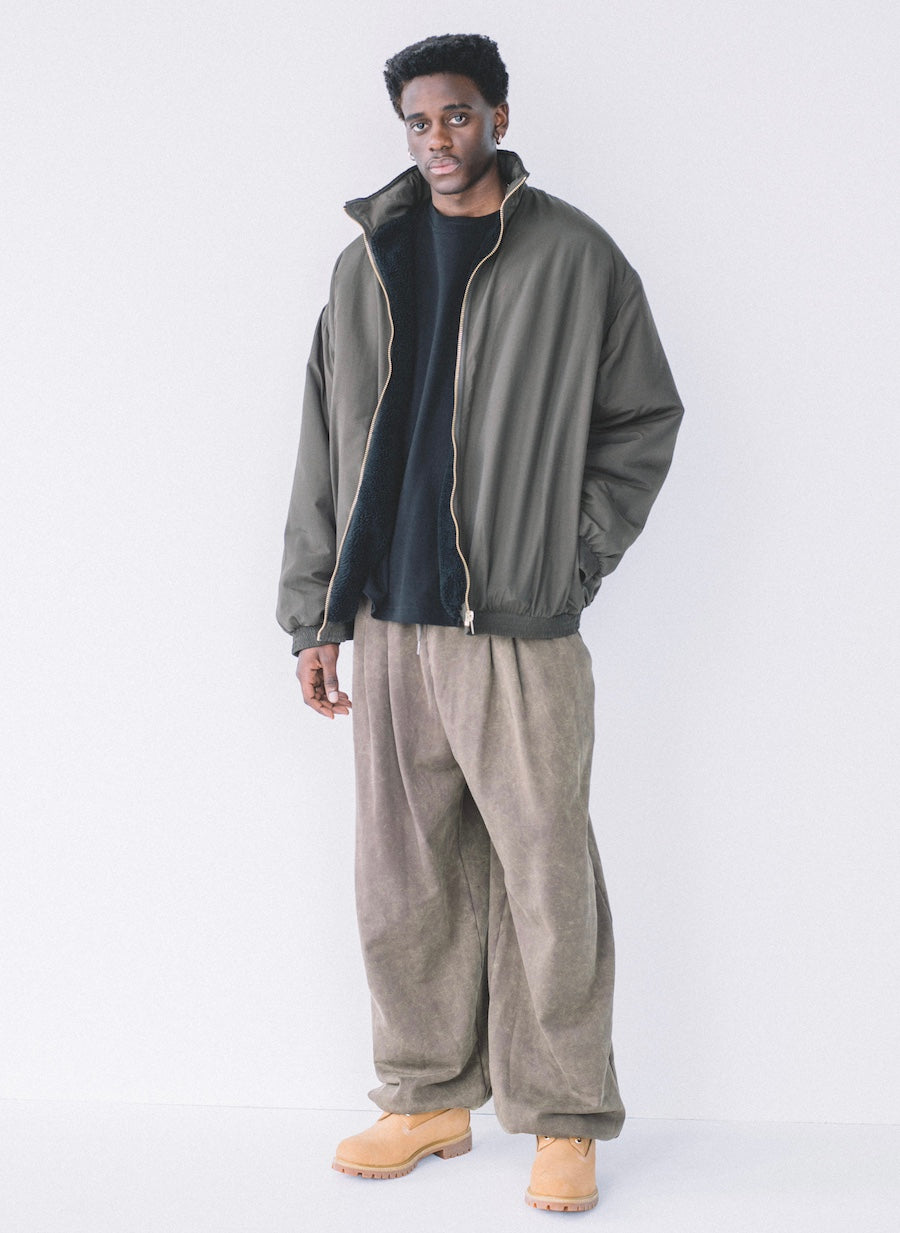 INTODUSK / GATHER DRAWSTRING SWEAT PANT BROWN MIST