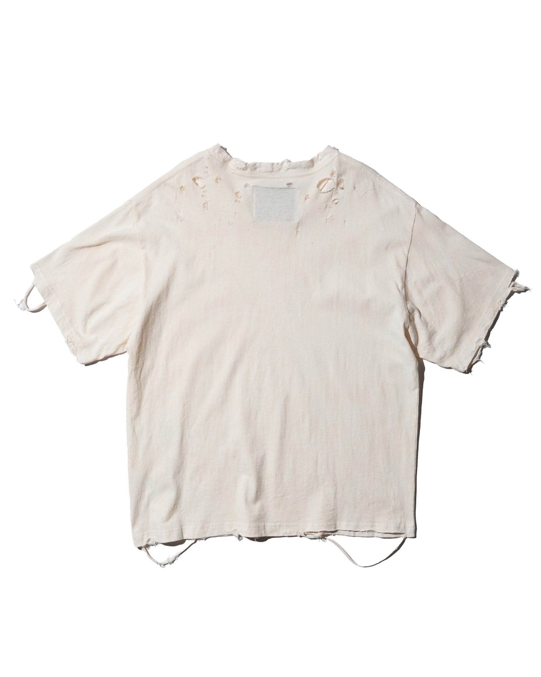 TEPPEI FURUYAMA / CRASH HALF SLEEVE T-SHIRT BEIGE