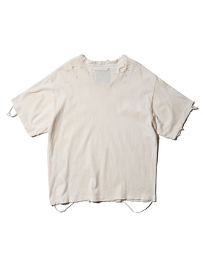 TEPPEI FURUYAMA / CRASH HALF SLEEVE T-SHIRT BEIGE