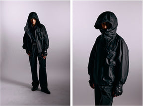 <span style="color: #f50b0b;">Last One</span> INTODUSK / SHELL COATING JACKET BLACK