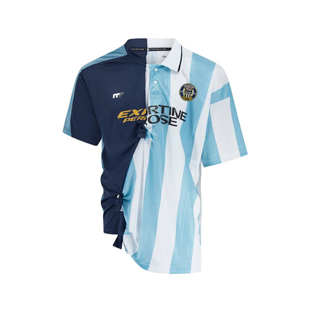 Martine Rose / COLLAGE FOOTBALL TOP BLUE STRIPE