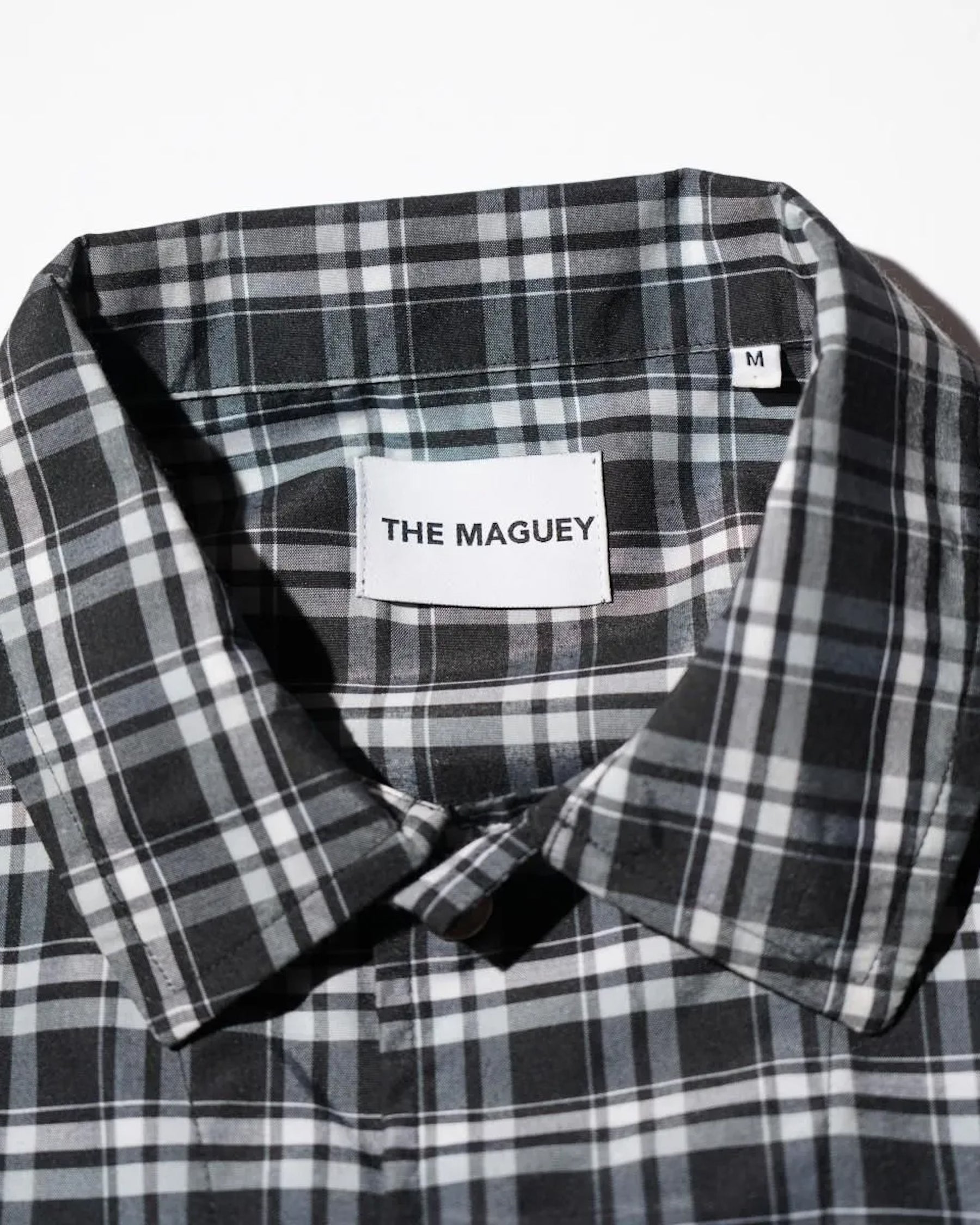 THE MAGUEY / STRIPE UTILITY JACKET BLACK PLAID