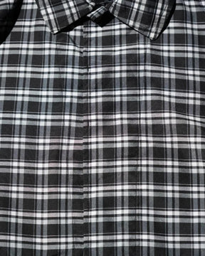 THE MAGUEY / STRIPE UTILITY JACKET BLACK PLAID