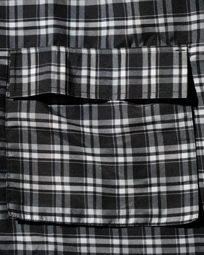 THE MAGUEY / STRIPE UTILITY JACKET BLACK PLAID