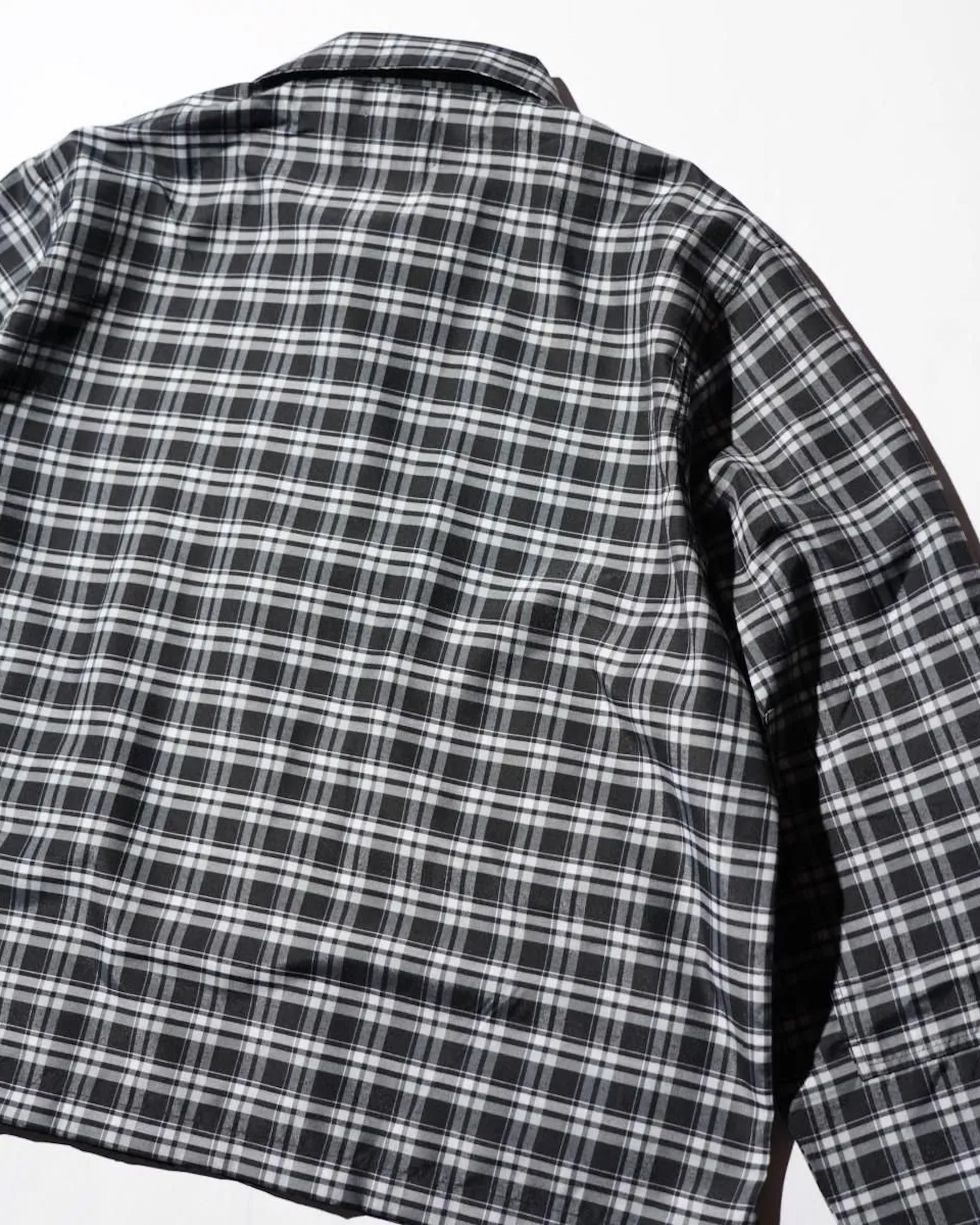 THE MAGUEY / STRIPE UTILITY JACKET BLACK PLAID