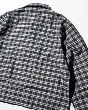 THE MAGUEY / STRIPE UTILITY JACKET BLACK PLAID