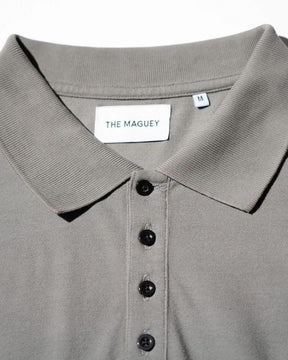 THE MAGUEY / LAYERED POLO CHARCOAL BLACK