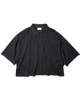 THE MAGUEY / SHORT SLEEVE POLO BLACK CLAY